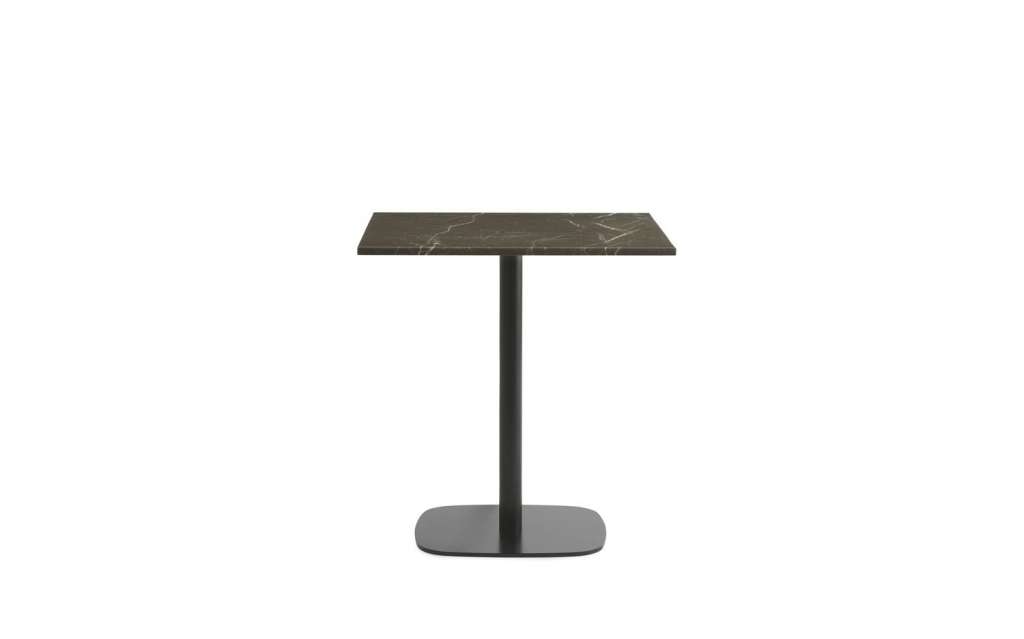 Normann Copenhagen - Form Café-Tisch - H 104,5 cm - rechteckig  - Marmor (coffee) - indoor