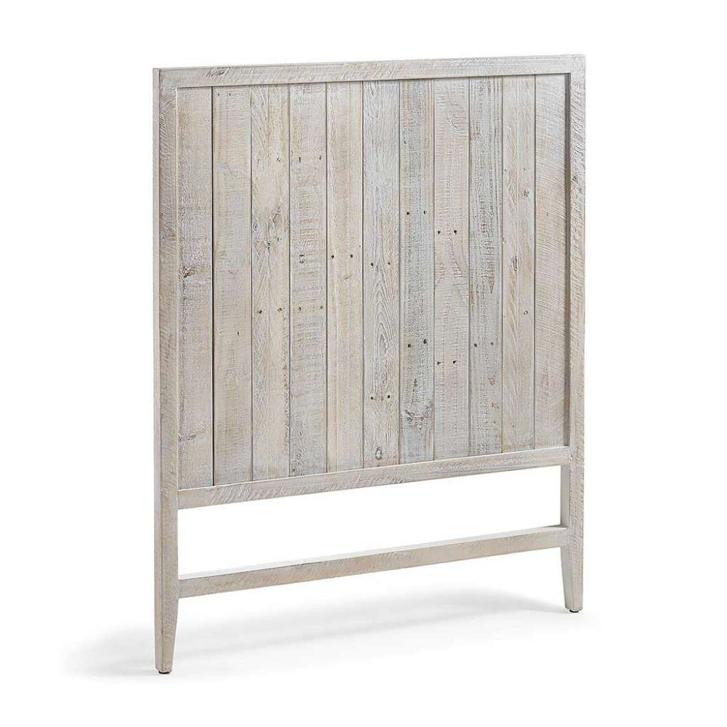 Design Kopfteil aus Kiefer Recyclingholz White Wash