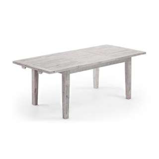 Esszimmertisch aus Kiefer Recyclingholz White Wash