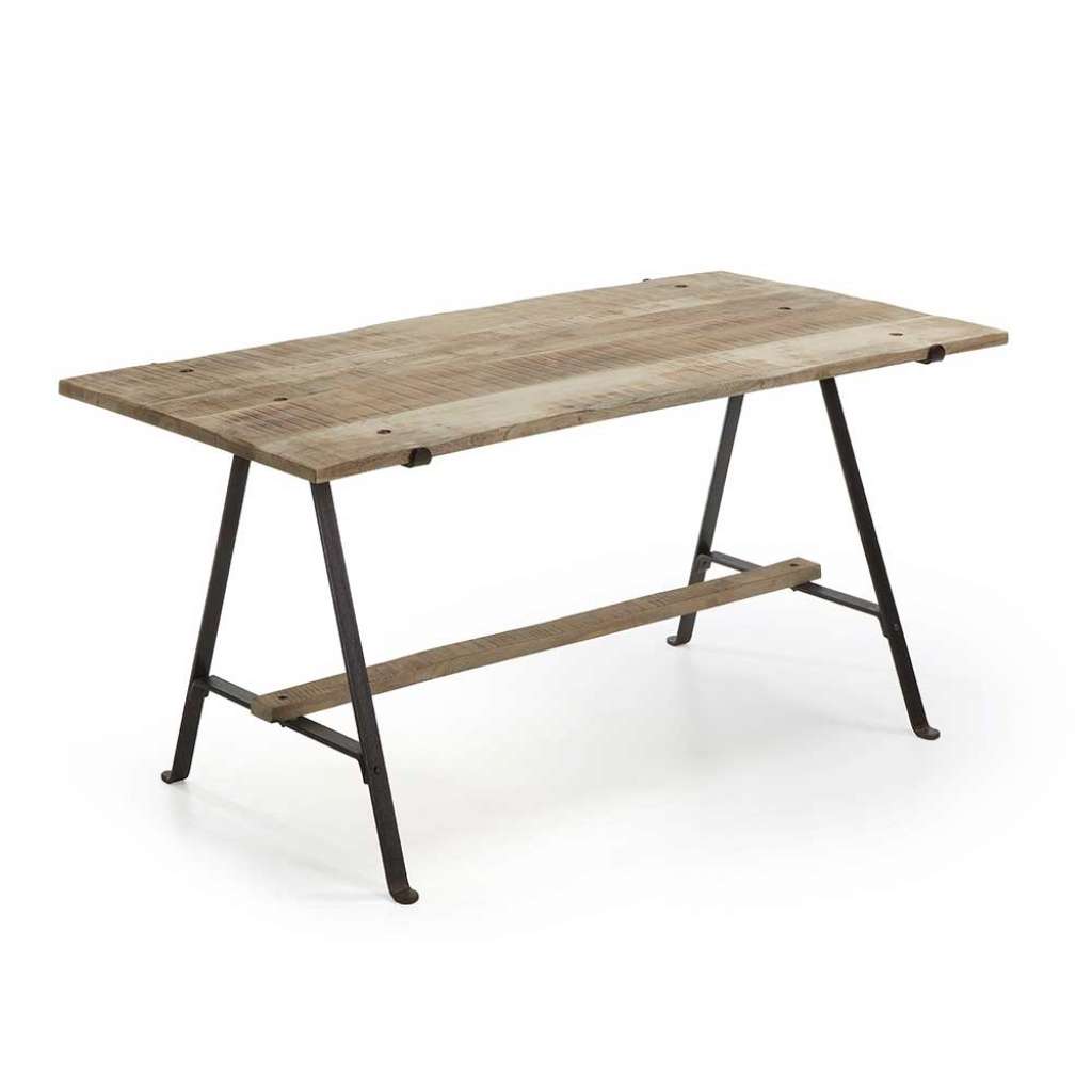 Holztisch Massiv Tisch Massivholz aus Mangobaum Massivholz Naturfarben