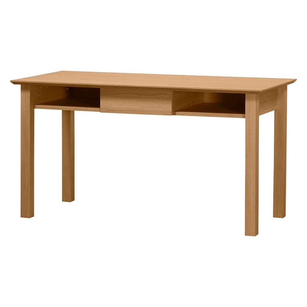 Computer-Schreibtisch mit Eiche furniert 140 cm Breite