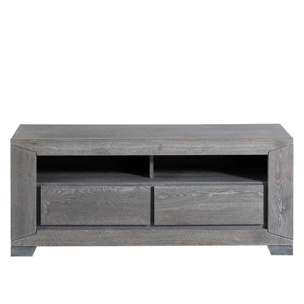 TV Unterschrank mit Grey Wash Effekt 130 cm breit