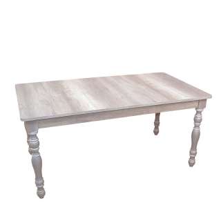 Esszimmertisch in Eiche Grau Landhausstil