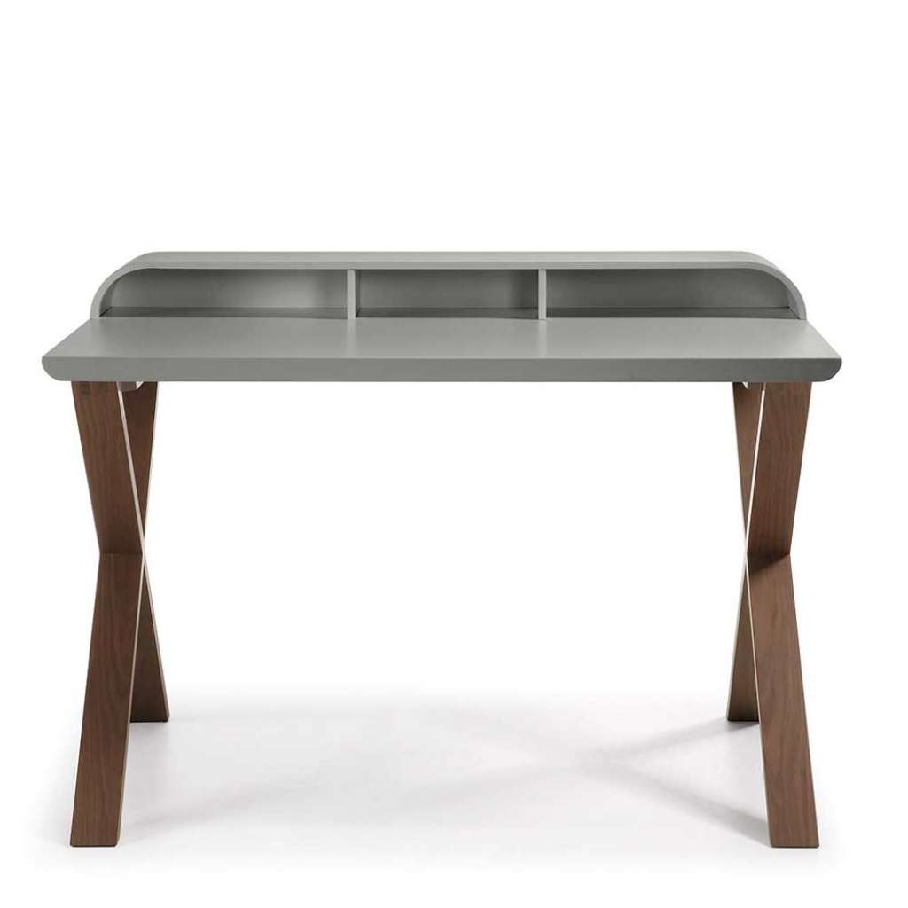 Bürotisch in Grau Eiche 120 cm