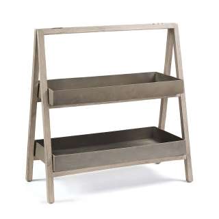 Pflanzenregal aus Akazie Massivholz 100 cm hoch