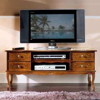 TV Kommode mit Nussbaum furniert Barock Look