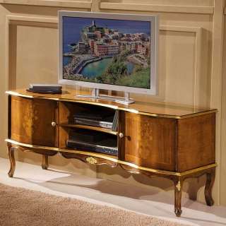 TV Schrank im Barock Design Nussbaum furniert