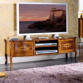 TV Board mit Nussbaum furniert Barock Design