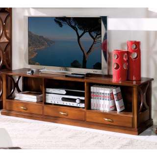 Barock TV Board mit Nussbaum furniert 150 cm