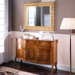 Möbel Set im Barock Design Nussbaum und Goldfarben (2-teilig)