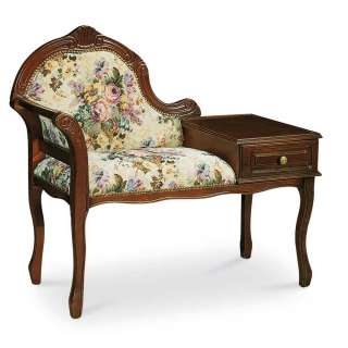 Telefonbank im Barock Design floralem Muster