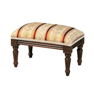 Fußhocker in Beige Rot gemustert italienischen Design