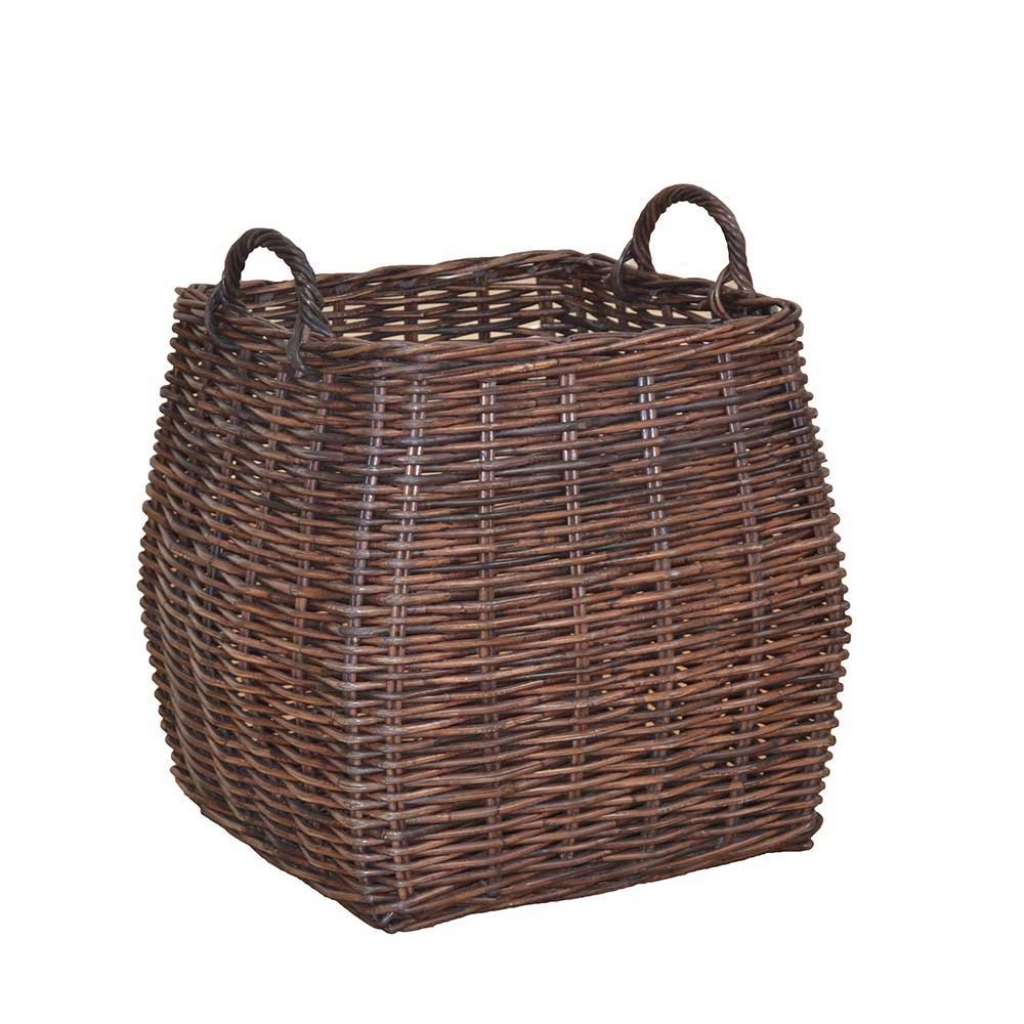 Korb in Braun Rattan