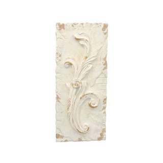 Deko Wandbild in Creme Weiß und Goldfarben Motiv