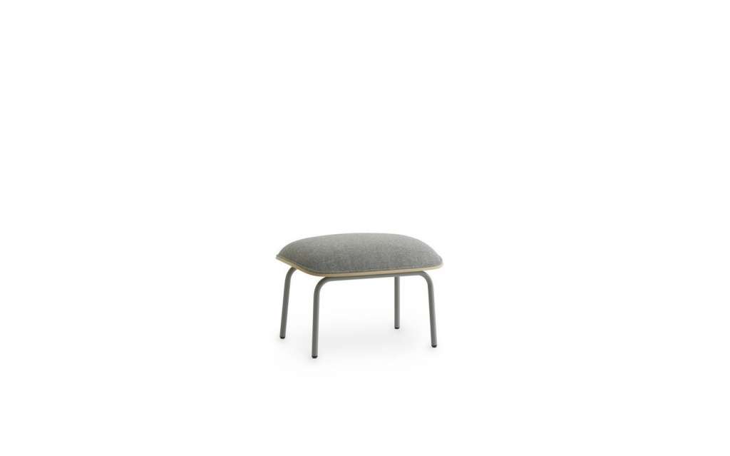 Normann Copenhagen - Pad Hocker - Stahl grau/ Eiche - schwarz - indoor