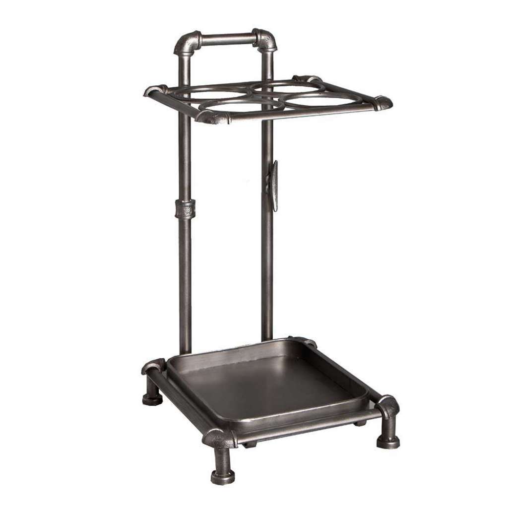 Schirmständer im Industry Style Anthrazit Stahl