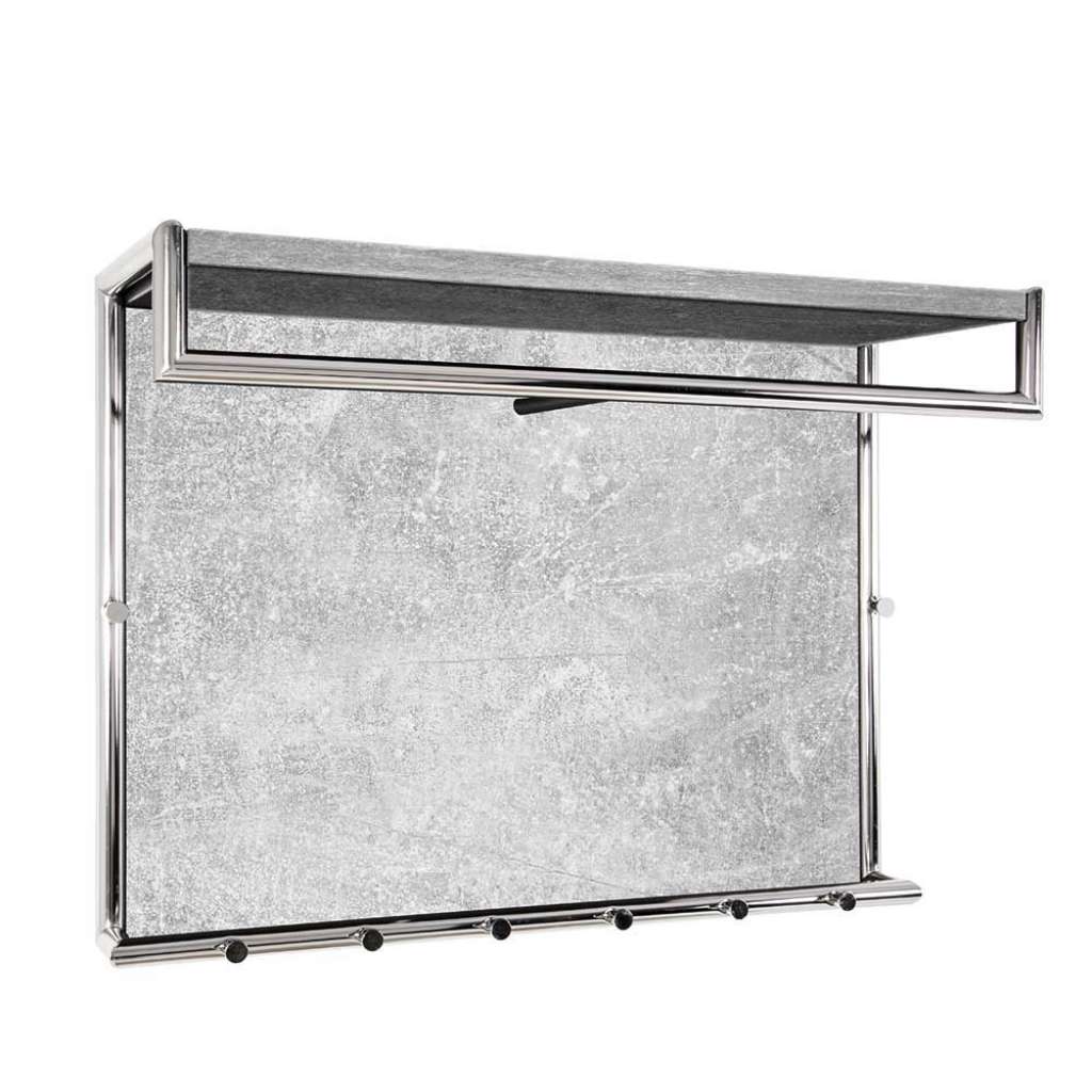Hängegarderobe in Beton Grau 80 cm breit