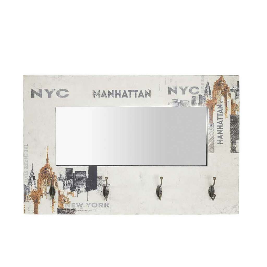 Spiegelgarderobe in Weiß Bunt MANHATTAN Design