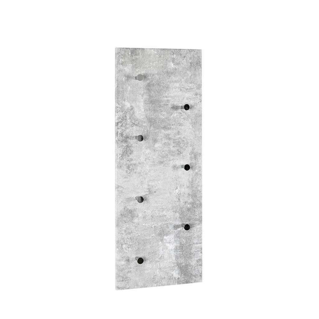 Hängegarderobe in Beton Grau Haken