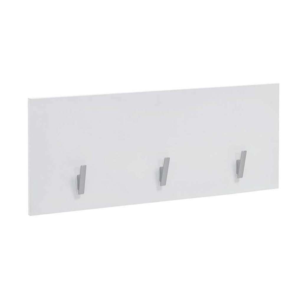 Wandgarderobe in Weiß 80 cm