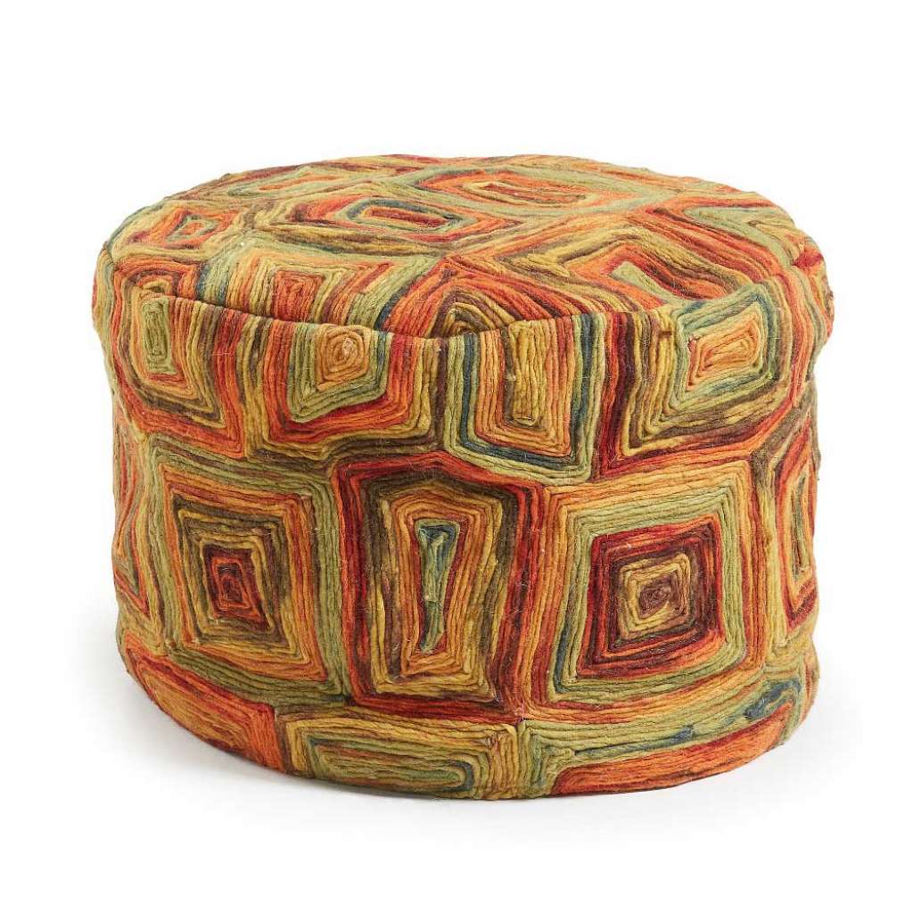 Pouf in Bunt 50 cm