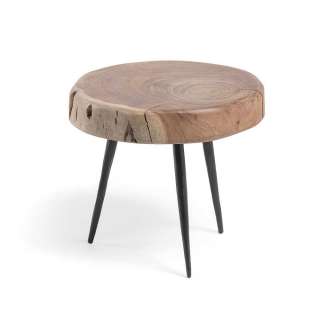 Fußhocker aus Akazie Massivholz Rund