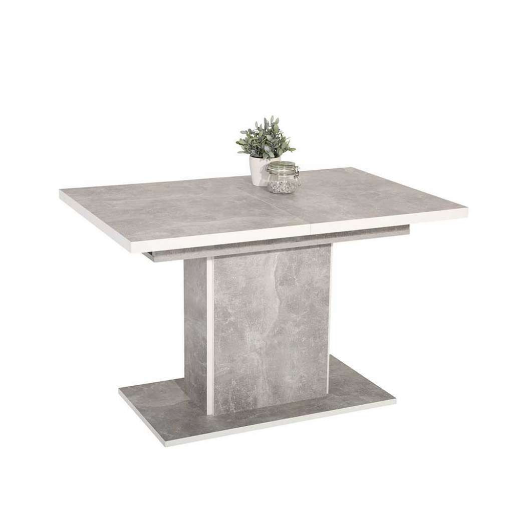 Esstisch in Beton Grau Mittelauszug