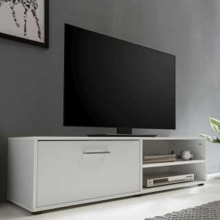 TV Board in Weiß Klappe