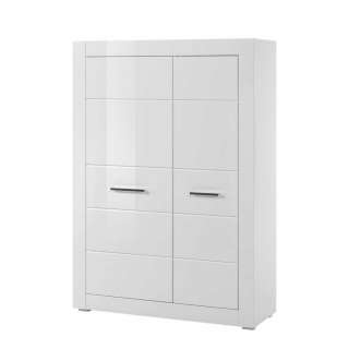 Schrank in Weiß Hochglanz 100 cm breit