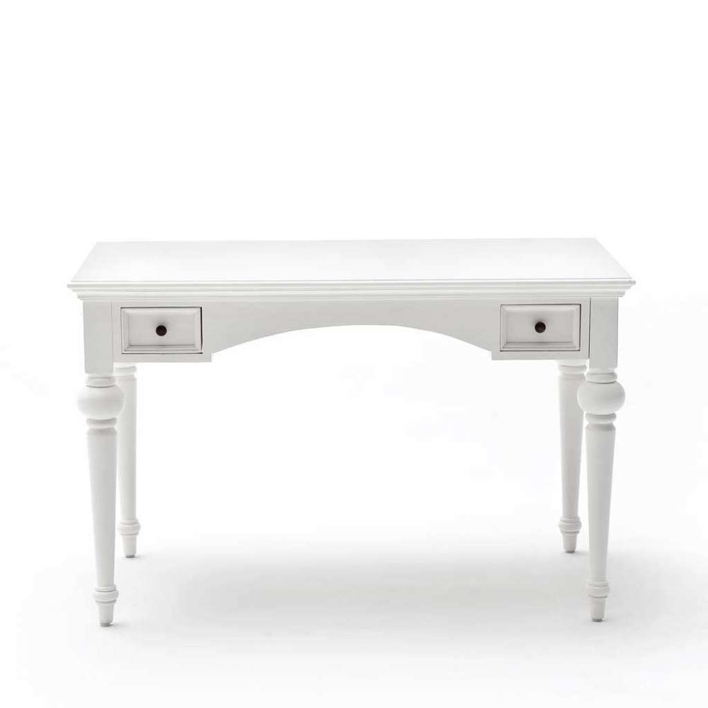 Holz Schreibtisch in Weiß Landhausstil