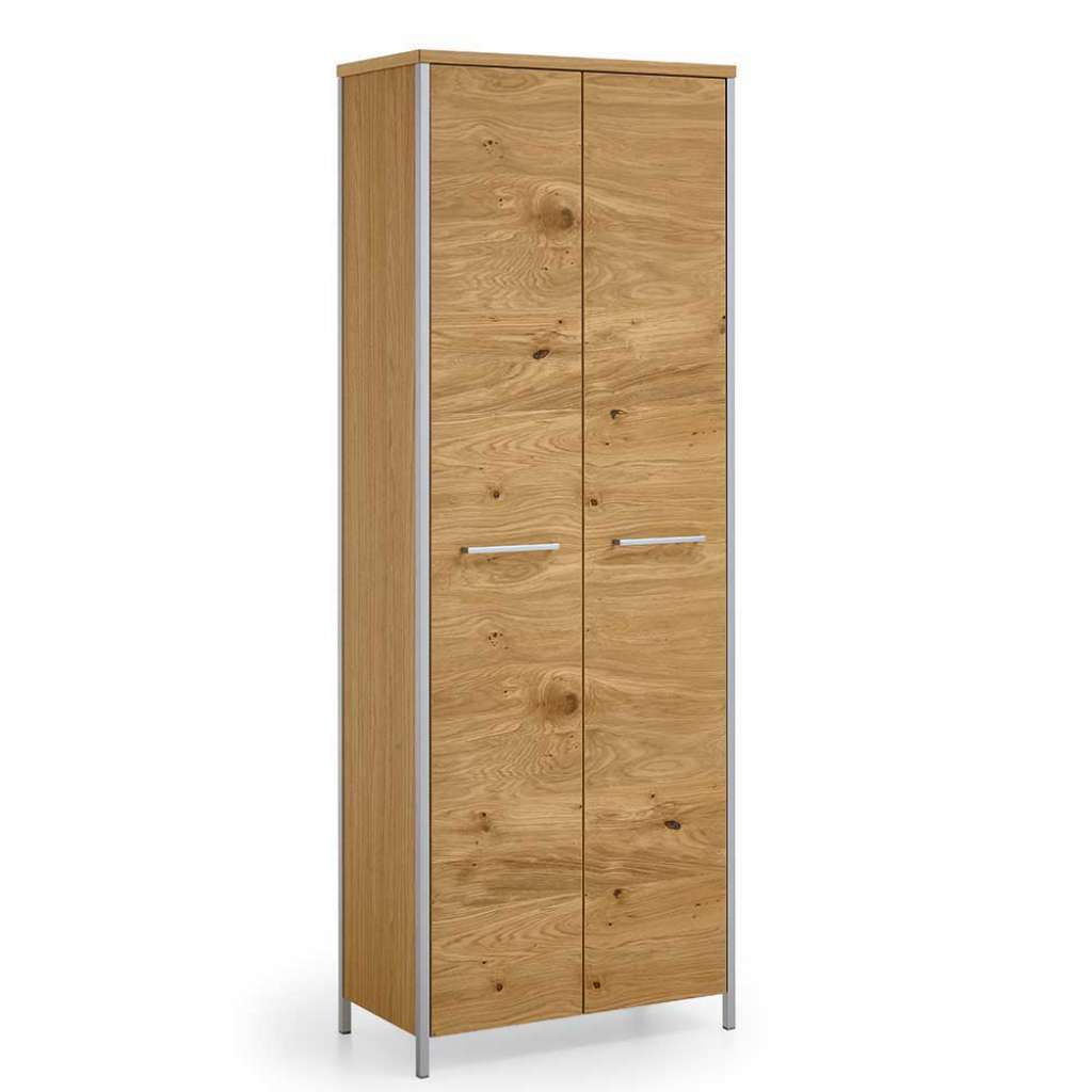 Garderobenschrank mit Eiche Bianco furniert modern
