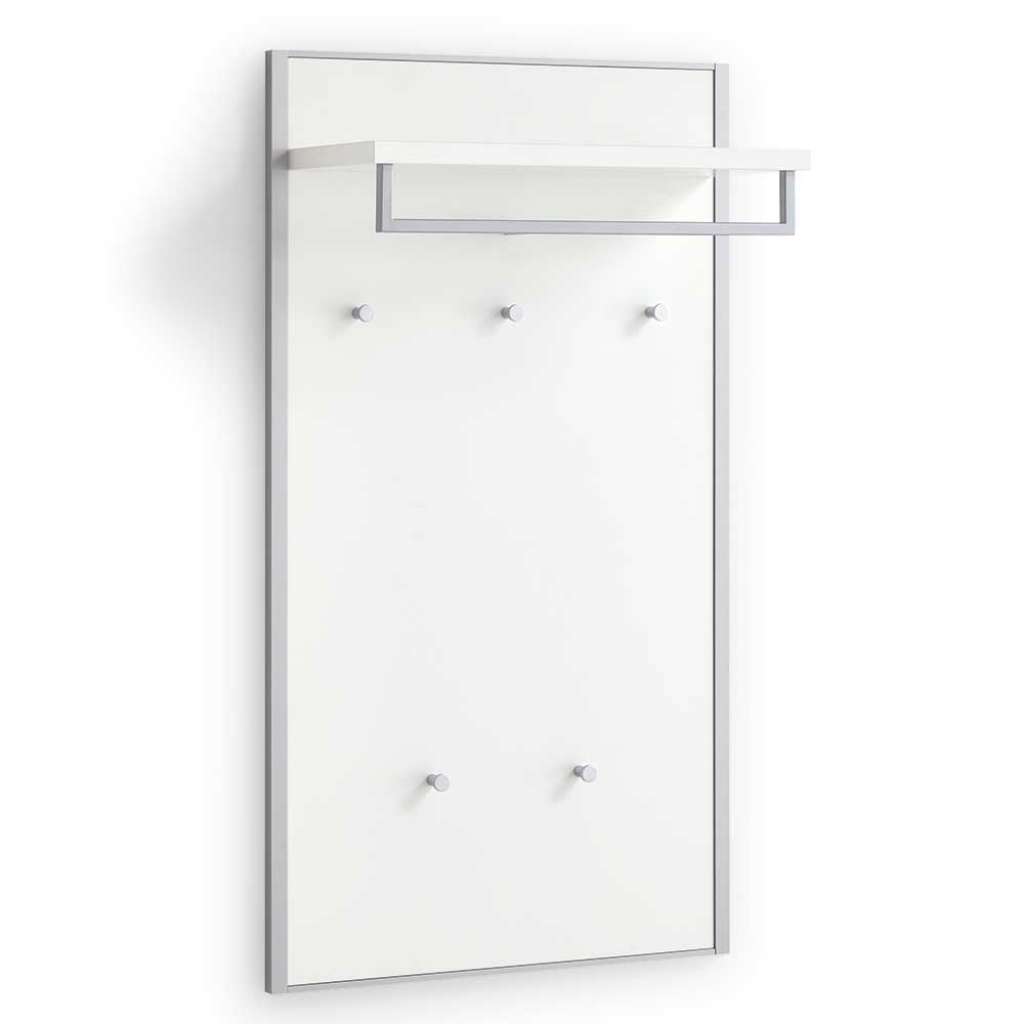 Hängegarderobe in Weiß Hutablage
