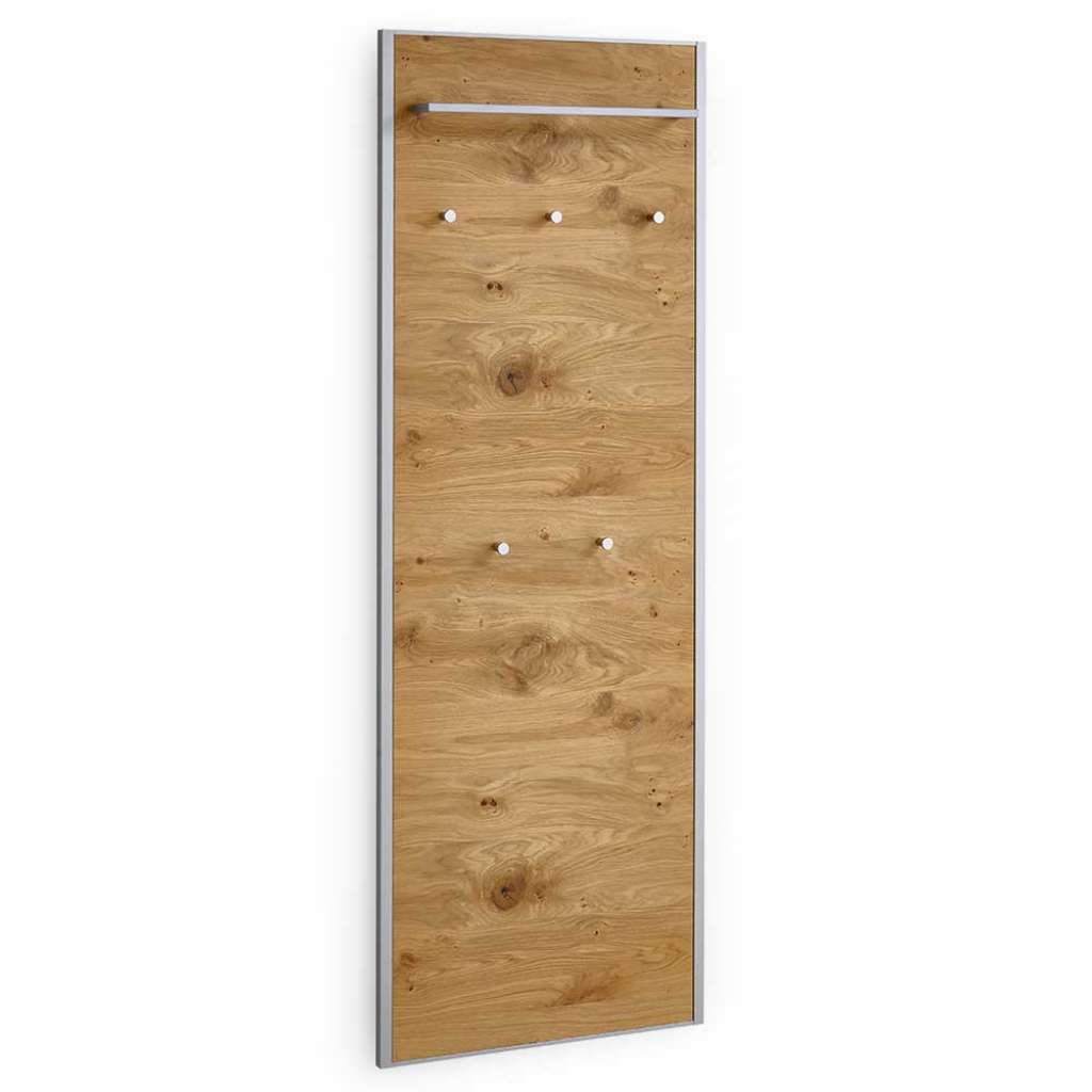 Wandgarderobe mit Eiche Bianco furniert 60 cm breit