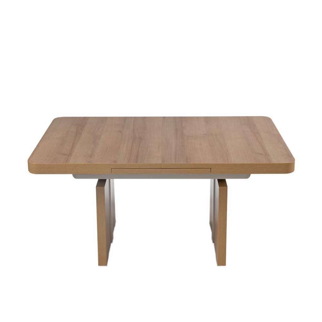 Couchtisch in Wildeiche ausziehbar und höhenverstellbar