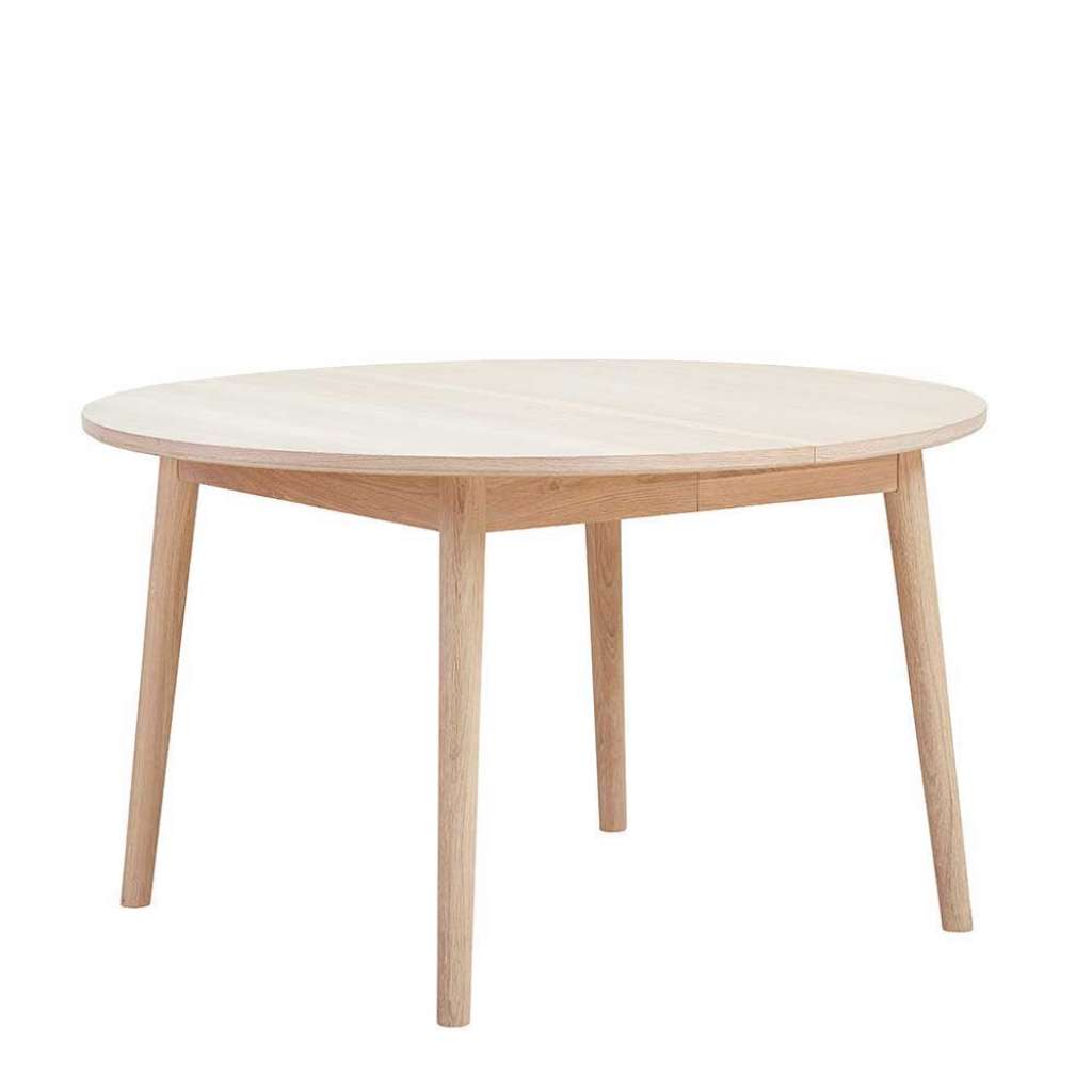 Runder Tisch für Esszimmer Eiche Bianco geölt