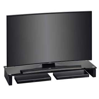 Fernsehmöbel in Schwarz Glas Tief