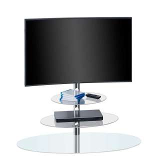 LCD-Standfuß aus Glas und Metall 110 cm