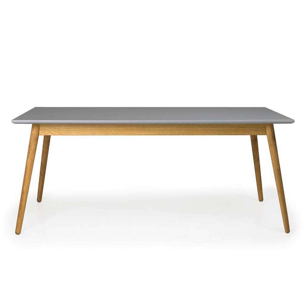 Esszimmertisch in Grau und Eiche 180 cm