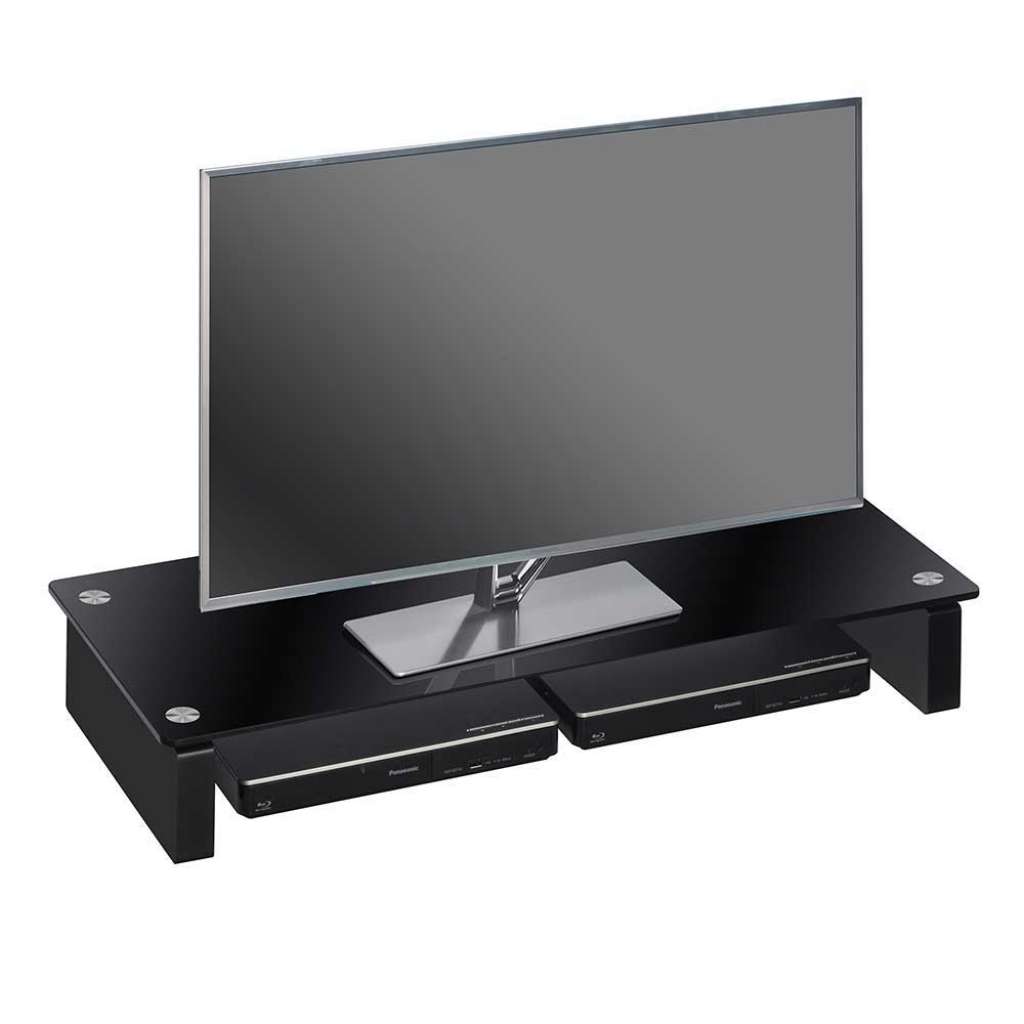 TV Möbel aus Schwarzglas niedrig
