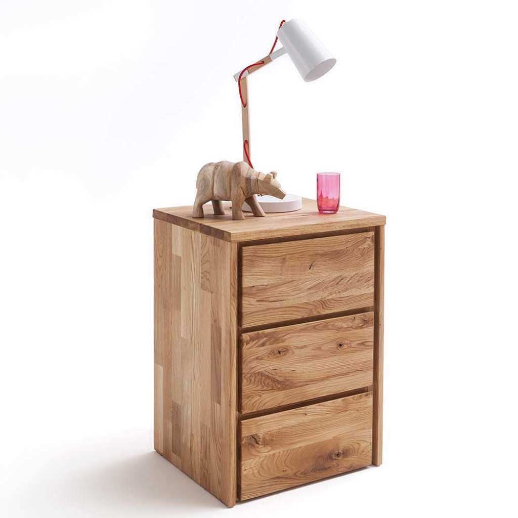 Schlafkommode aus Wildeiche Massivholz 70 cm hoch