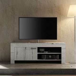 TV Unterschrank in Weißeiche Nachbildung modern