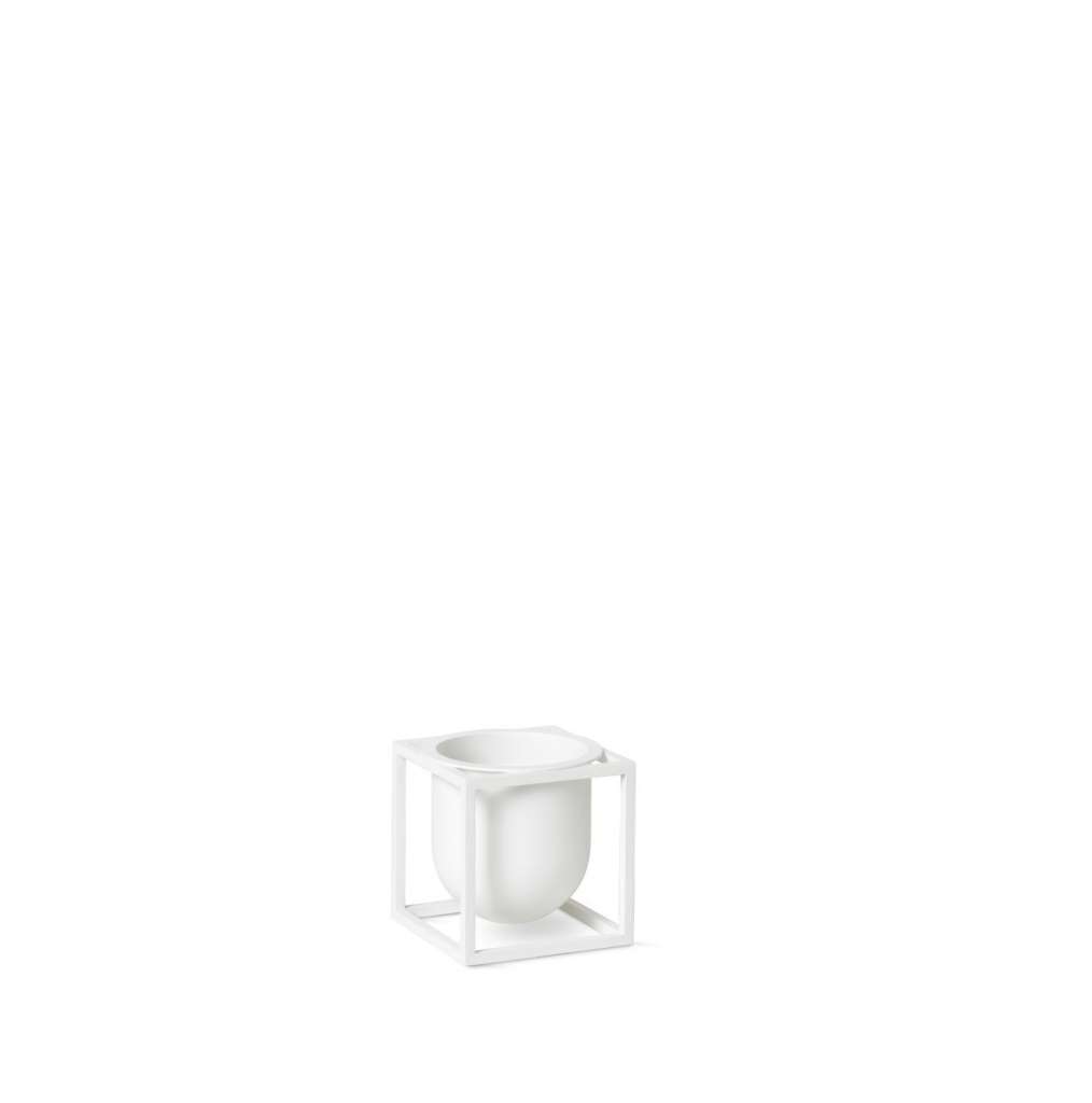 by Lassen - Kubus Blumentopf 10 - weiß - indoor