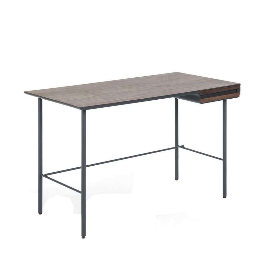 Schreibtisch mit Walnuss furniert 120 cm breit