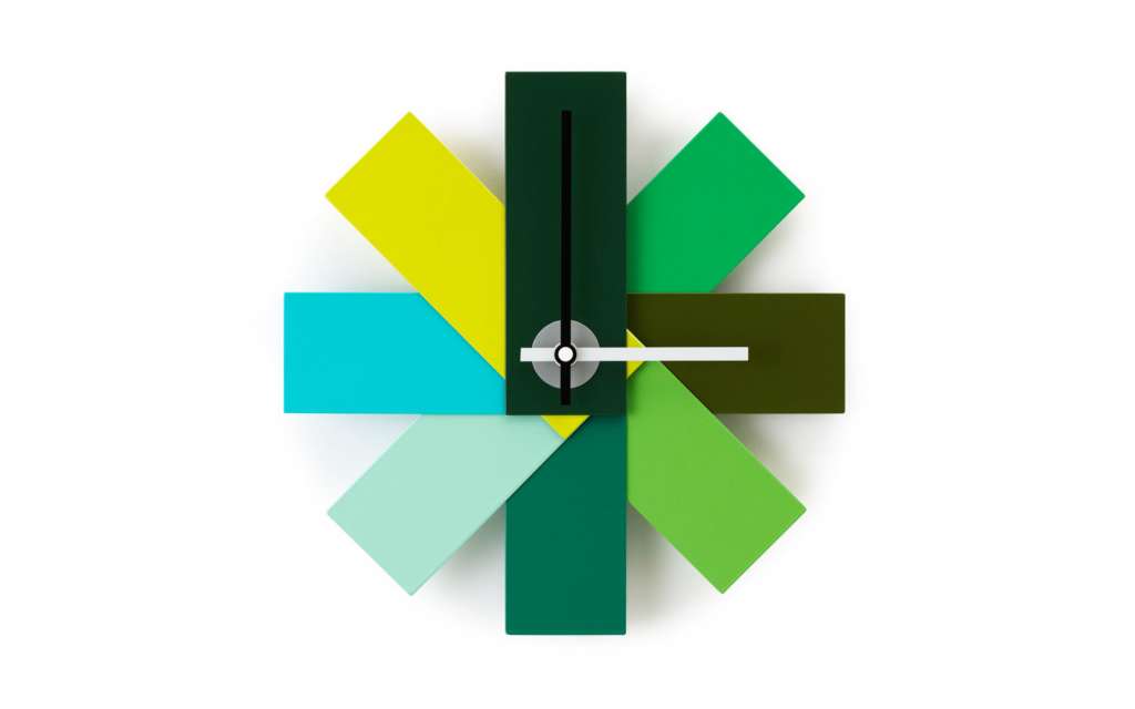 Normann Copenhagen - Watch Me Wall Clock grün - indoor