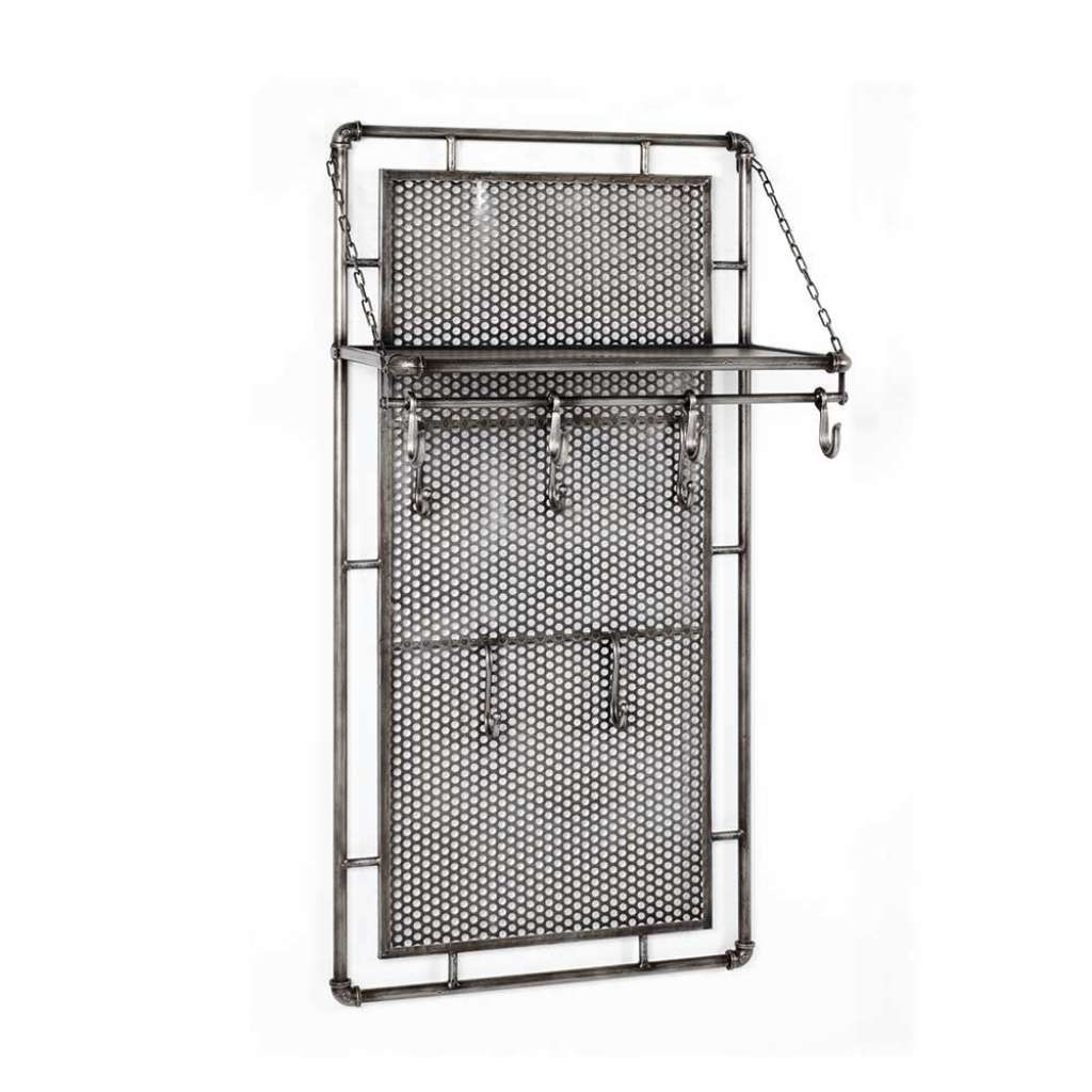 Design Garderobe im Industry Style Metall in Anthrazit