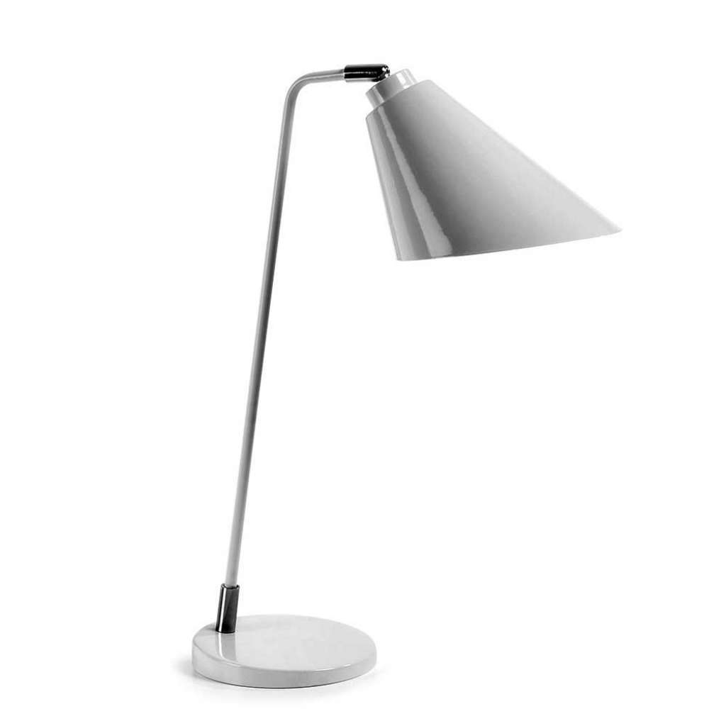 Design Tischleuchte in Weiß Stahl