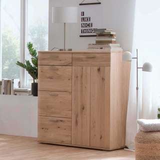 Kommode in Eiche Bianco 100 cm breit