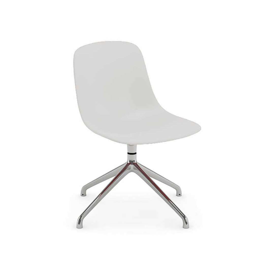Drehbarer Stuhl Schalensitz in Weiß mit modern