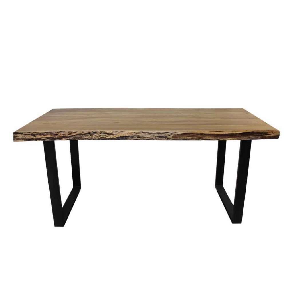 Loft Design Esstisch aus Akazie Massivholz und Eisen 180 cm breit
