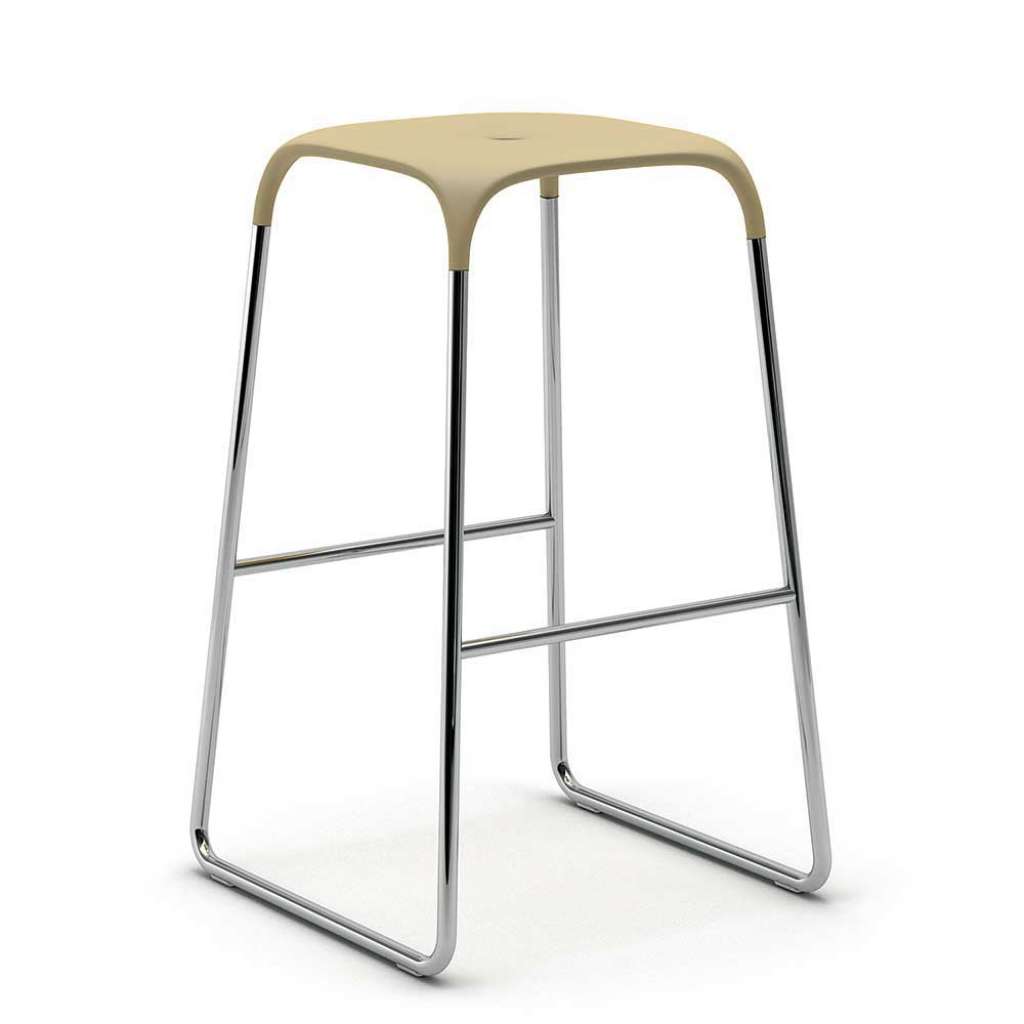 Hocker in Arbeitsplattenhöhe Beige